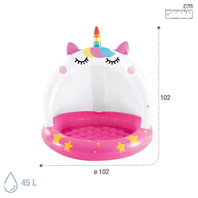 Intex Caticorn Inflatable Kiddie Pool 102x102CM- مسبح أطفال قابل للنفخ 1