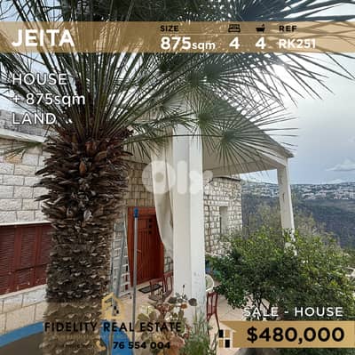 House for sale in Jeita RK251 منزل للبيع في جعيتا