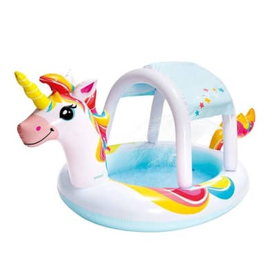Intex Inflatable Unicorn Spray Pool 254×132× 109 CM - مسبح قابل للنفخ