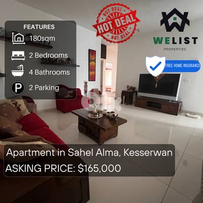 Apartment for sale in Sahel Alma شقة للبيع في ساحل علما