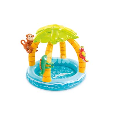 Intex Tropical Island Inflatable Kiddie Pool 102 x 86 CM - مسبح أطفال