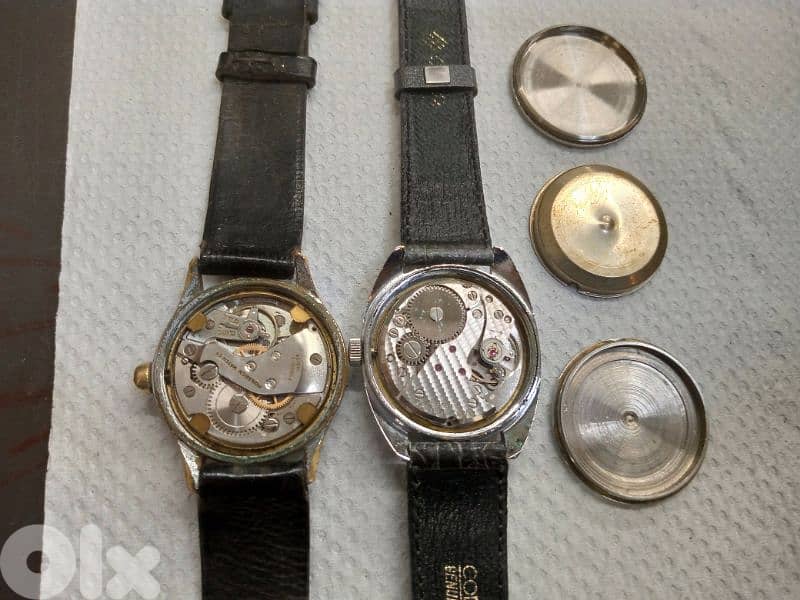 2 rare Vintage Swiss watches manual movement for 40$ 4