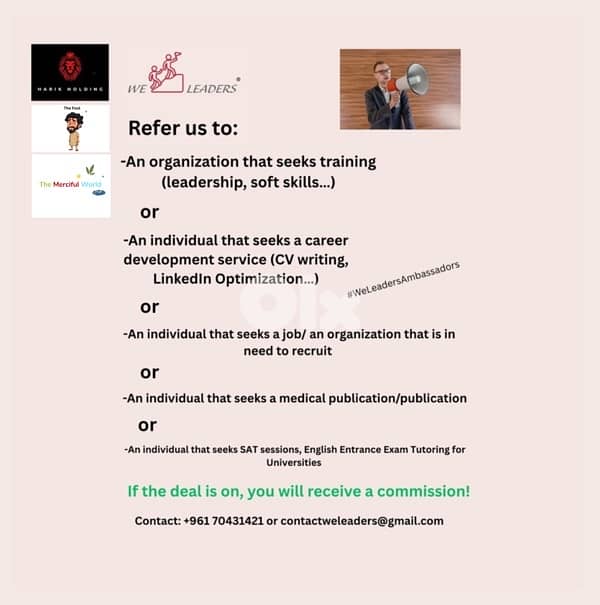 We Leaders: training, career development (CV, LinkedIn…) 8