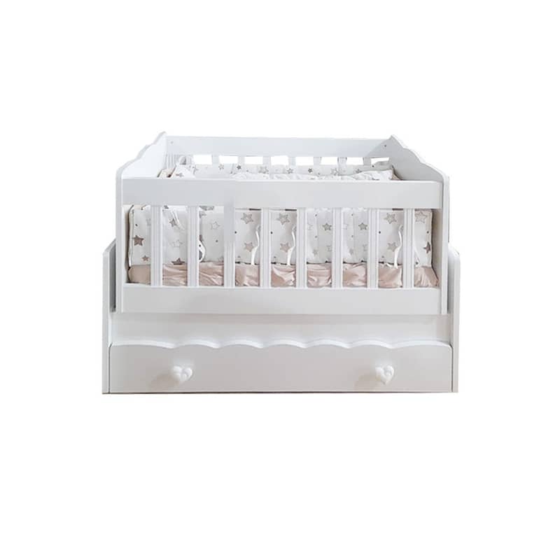 Wooden Baby Bed With Dresser - سرير طفل خشبي مع درج 5