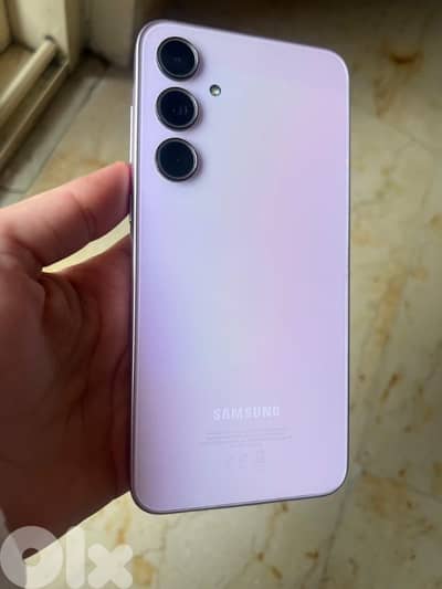 samsung A35 5G with phone protector charger and cover