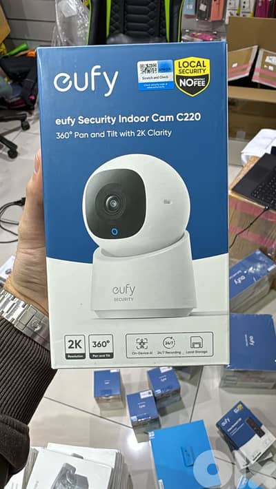 Eufy security indoor cam c220 360 pan and tit with 2k clarity 30$