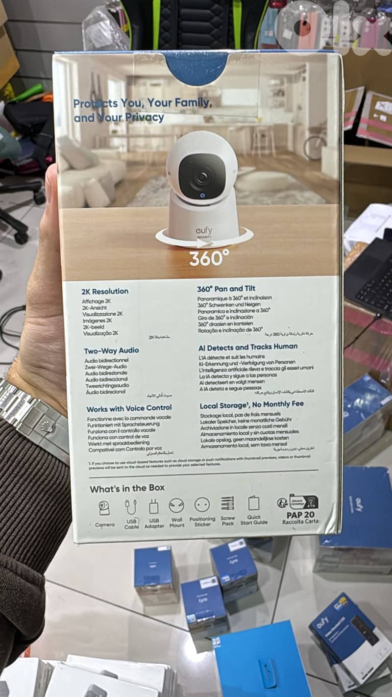 Eufy security indoor cam c220 360 pan and tit with 2k clarity 30$ 1