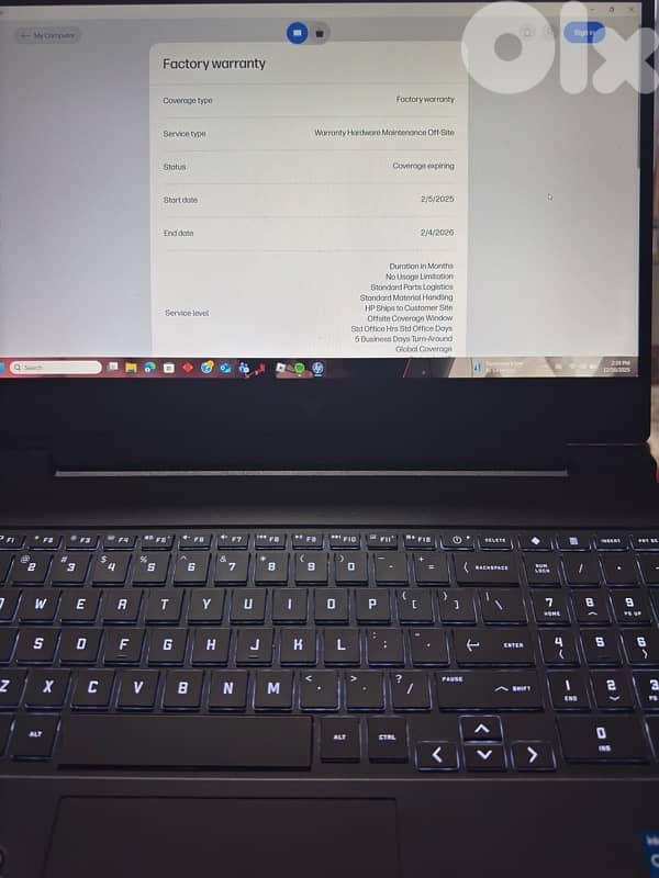 HP victus like new - still under warranty 7