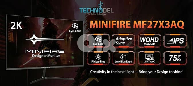 MiniFire 27" 2K Monitor with type C
