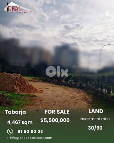Land for sale in Tabarja عقار للبيع في طبرجا