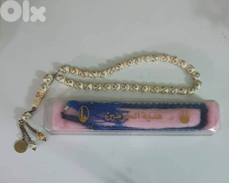 مسبحة اديم زهب و فضة و مسبحة من حاج الحرمين 3