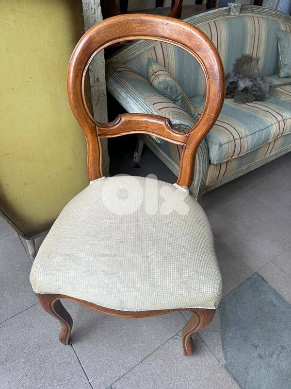 كراسي سفرة عدد 4 خشب زان كتير نظاف 2