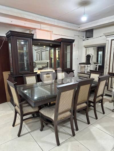 اوضة سفرة ملكية خشب زان ولاتي كلا ملبسة قشر