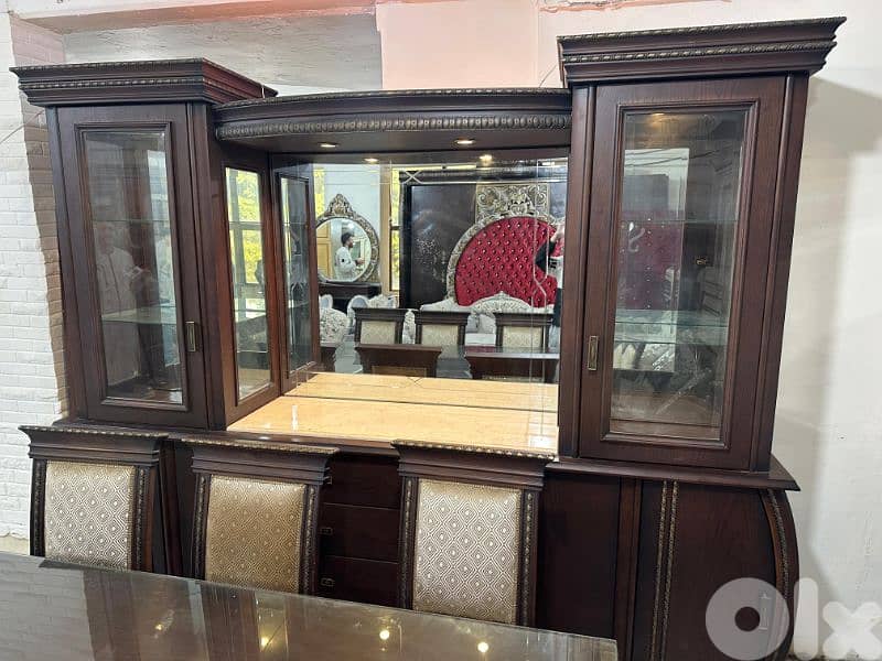 اوضة سفرة ملكية خشب زان ولاتي كلا ملبسة قشر 1