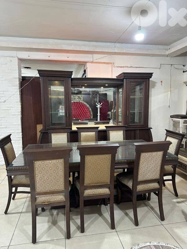 اوضة سفرة ملكية خشب زان ولاتي كلا ملبسة قشر 2