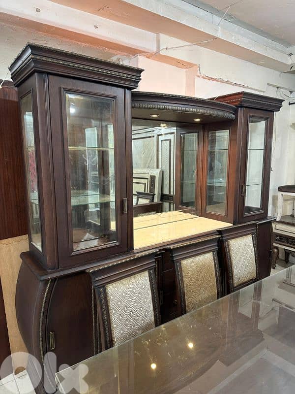 اوضة سفرة ملكية خشب زان ولاتي كلا ملبسة قشر 4