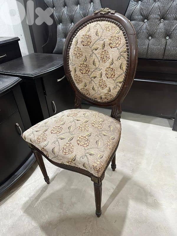 طاولة سفرة مصرية خشب زان انتيك مرصعة نحاس ملبسة قشر 3