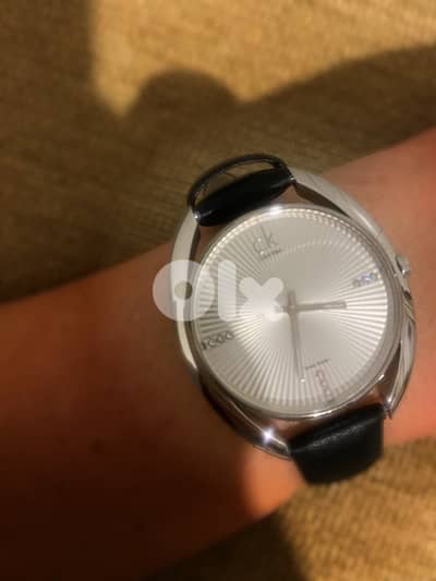 CK ORIGINAL WATCH BLACK LEATHER