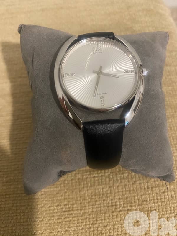 CK ORIGINAL WATCH BLACK LEATHER 2