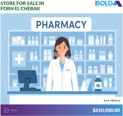Pharmacy Business+Store 4Sale In Forn el chibbek-Ain el remmaneH