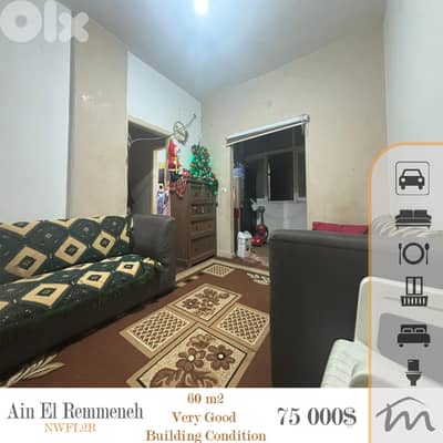 Ain El Remmeneh | 1 Bedroom Apart | Elevator | 3rd Floor | Prime Area