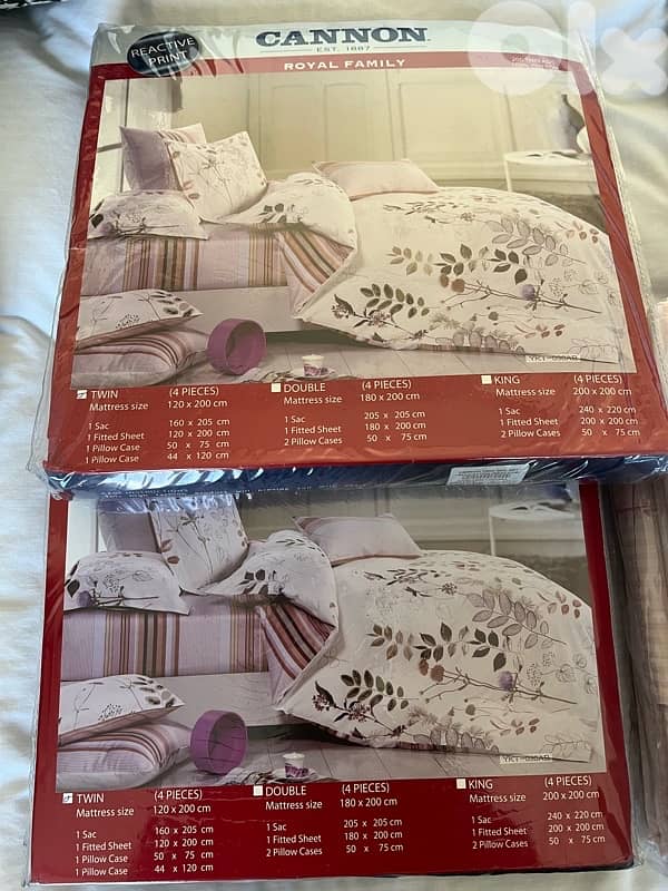 4 cannon Duvet sets - single size 2