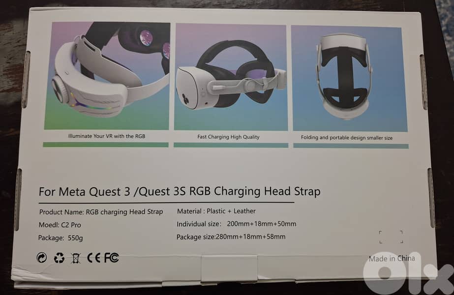 C2 battery headstrap for meta quest 3 / 3s 1