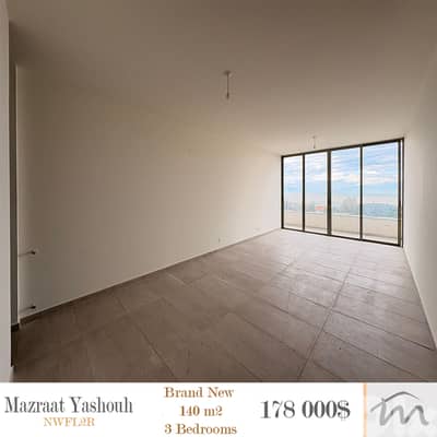 Mazraat Yashouh | Brand New 3 Bedrooms Apart | Class A Building Status