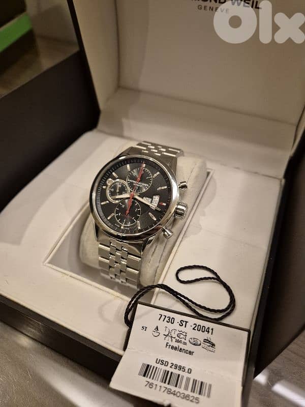 Raymond weil freelancer automatic chronograph 7730-ST-20041 watch 6