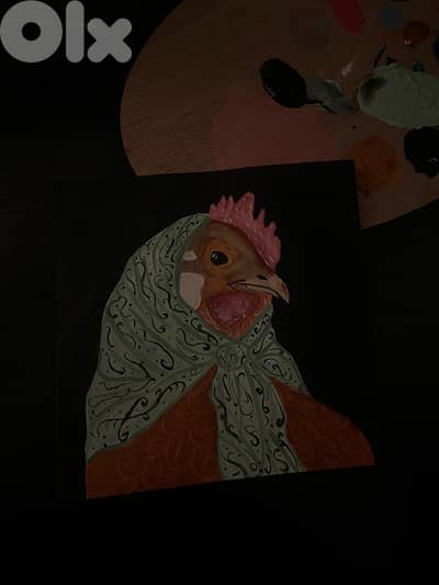 bougie chicken painting