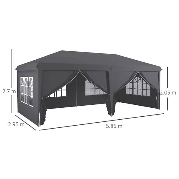 Outsunny 3 x 6m Pop Up Gazebo 1