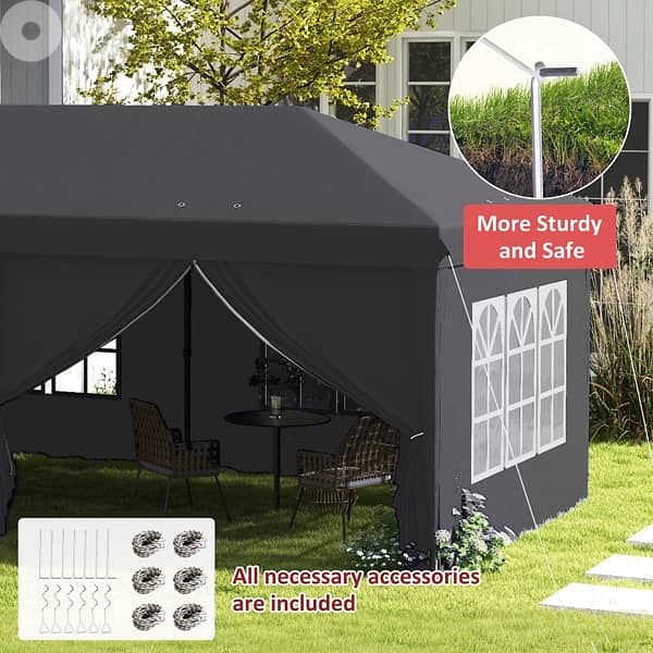 Outsunny 3 x 6m Pop Up Gazebo 3