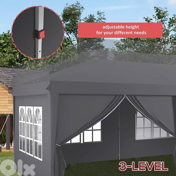 Outsunny 3 x 6m Pop Up Gazebo 4