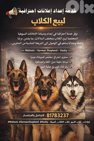 خدمه اعداد اعلانات احترافيه