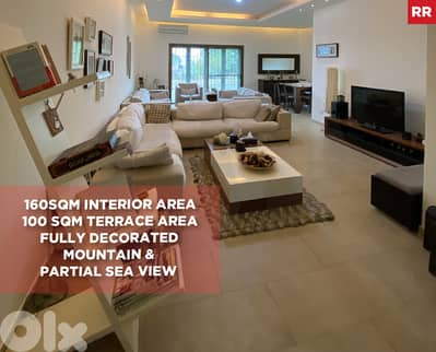 Mountain, Sea View, terrace, aley, ain anoub/عين عنوب  REF#RR130215