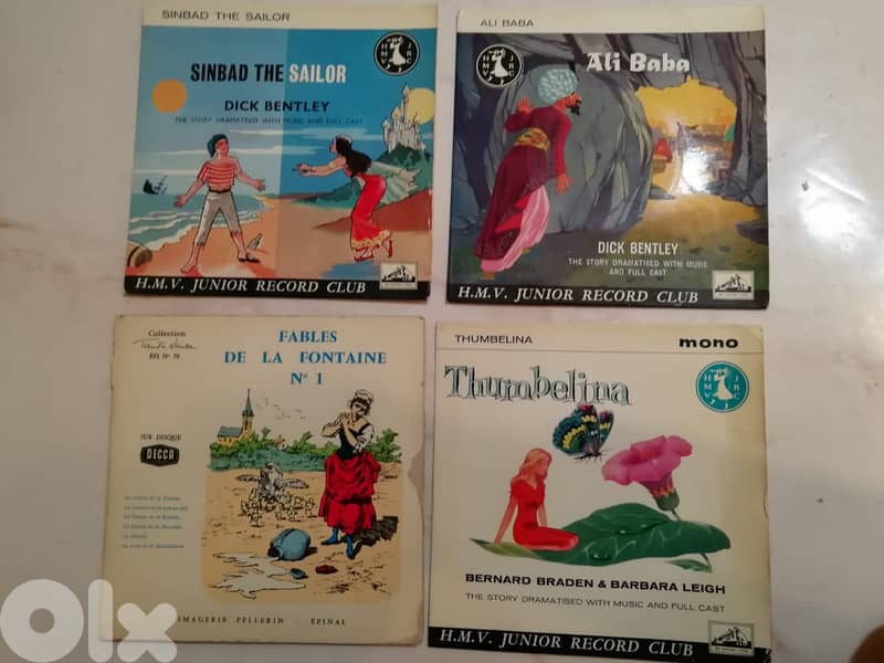 7" vinyl kids songs & stories 5$ each 4