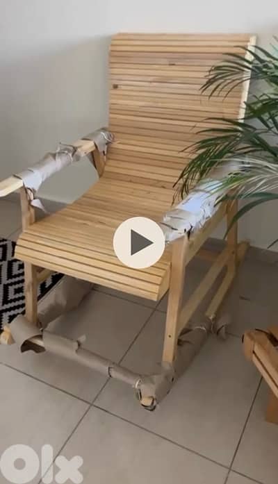 wood rocking chair brand new!