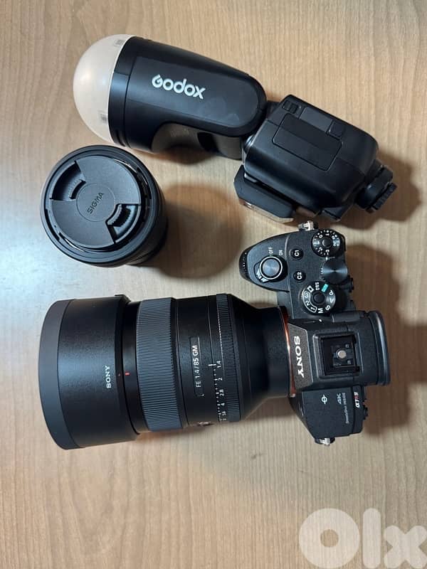 flush Sony a7r iv & Sony 85 mm gm 1/4 godox pro flush 1