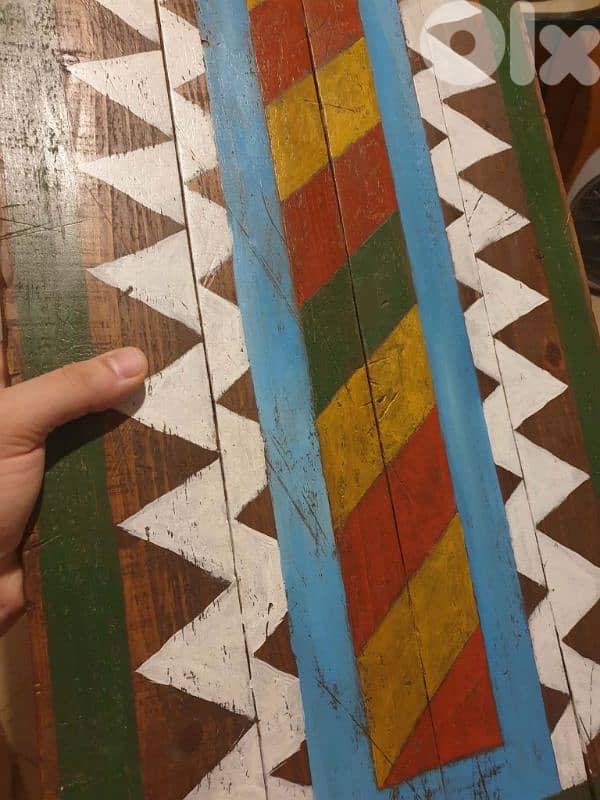 African Folk Art Tribal Low Table 1