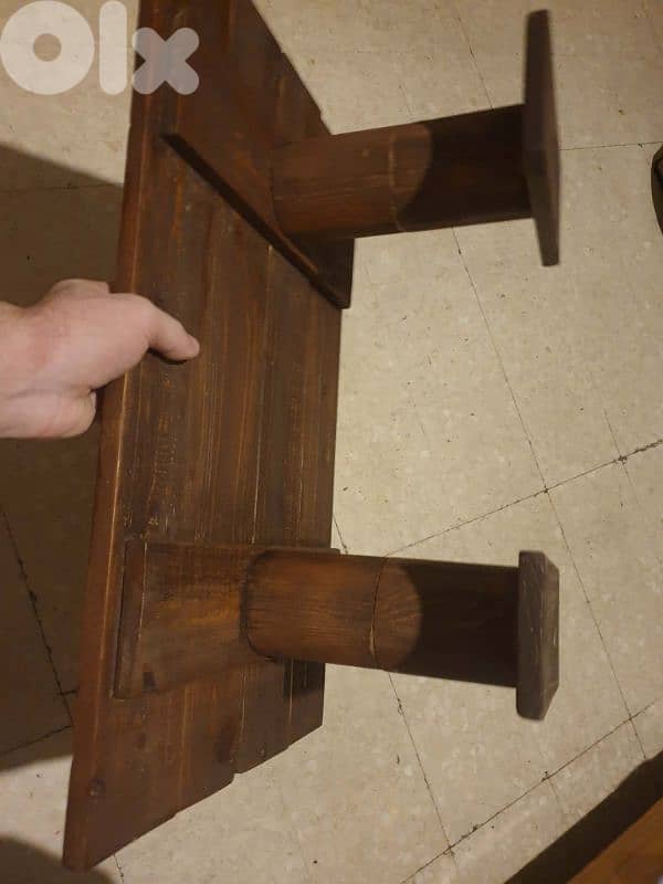 African Folk Art Tribal Low Table 2