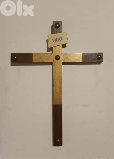 Antique Neo-classic wood Cross