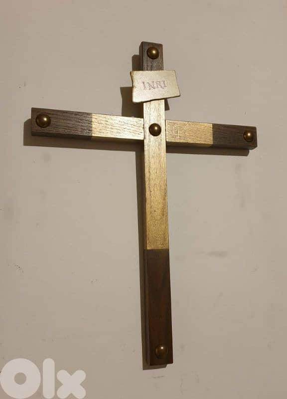 Antique Neo-classic wood Cross 1