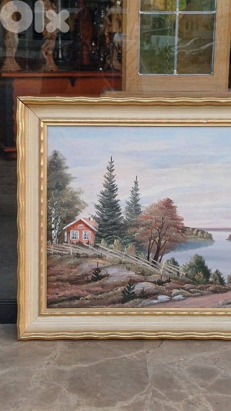 لوحة رسم زيتي اوروبية 5