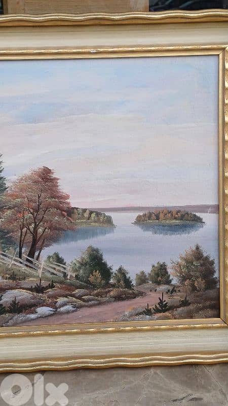 لوحة رسم زيتي اوروبية 6