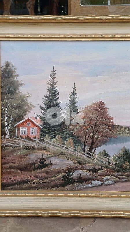 لوحة رسم زيتي اوروبية 7