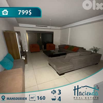 Sea View Apartment For Rent In Mansourieh