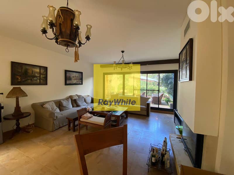 RWK134GZ - Chalet duplex with garden for sale in kfardebian near mzaar 7