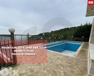 Mountain, City, and Sea View, pool, Shemlan/شملان REF#RR130421