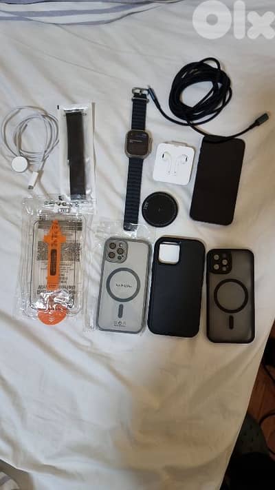 apple iPhone 12 Pro 256GB and Apple watch Ultra 1