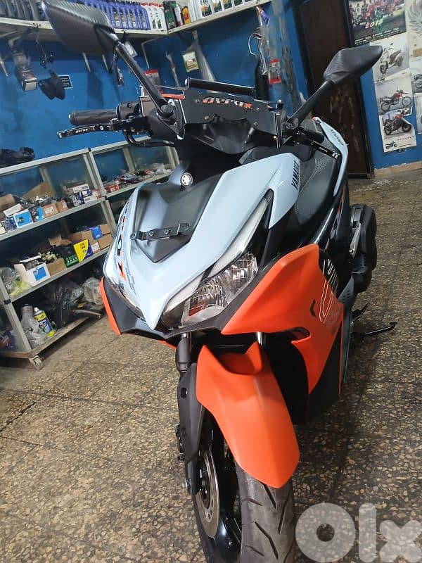 Aerox 155cc model 2024 sik be3 fade , mft7een  mashiye bs 2000km 1